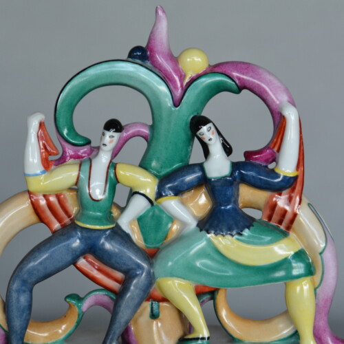 Ponti, Società Ceramica Richard-Ginori, Grande bomboniera Balletto – Omaggio agli snob
