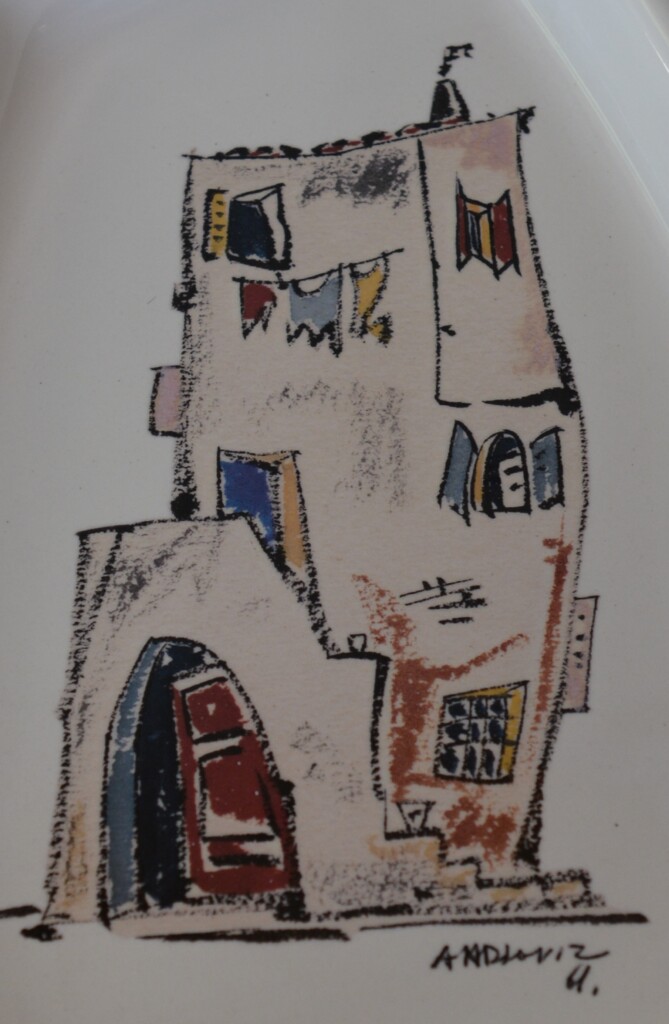 Guido Andloviz, per la Società Ceramica Italiana di Laveno, Piatto, 1961, terraglia a colaggio, collezione privata