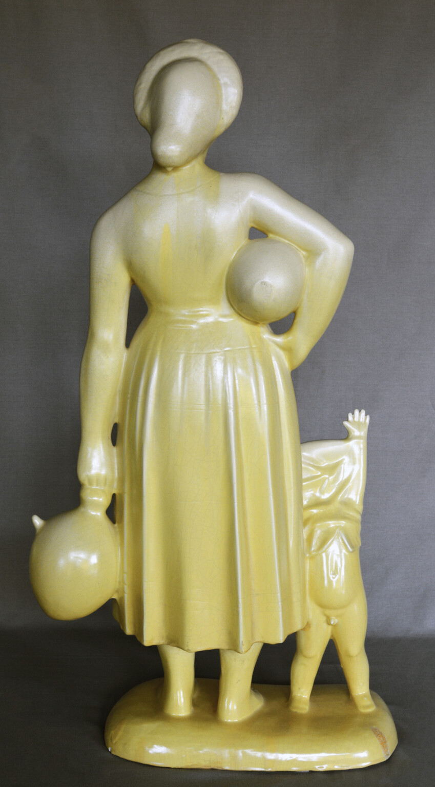 Biancini, Società Ceramica Italiana di Laveno, Portatrice d’acqua con bambino