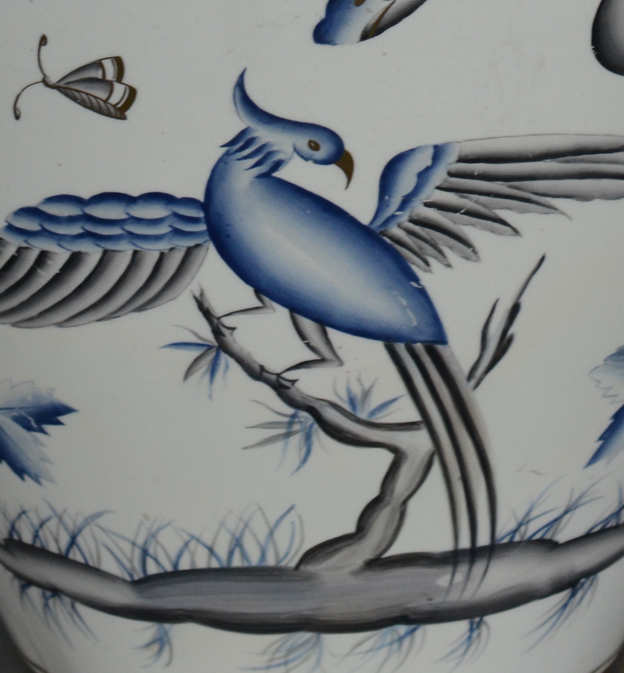 Andloviz, Società Ceramica Italiana di Laveno, Vaso con decorazioni floreali e musicanti neosettecenteschi