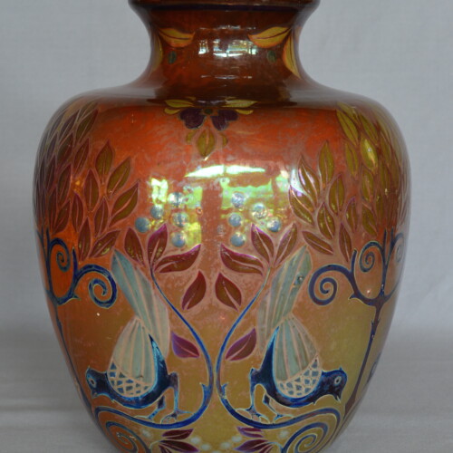 Chini, Vaso con alberi e uccelli