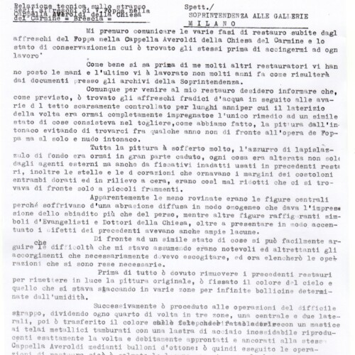 Santa Maria del Carmine, Brescia – Documento