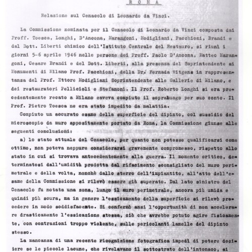 Relazione Ultima Cena, Leonardo: Commissione per il Cenacolo