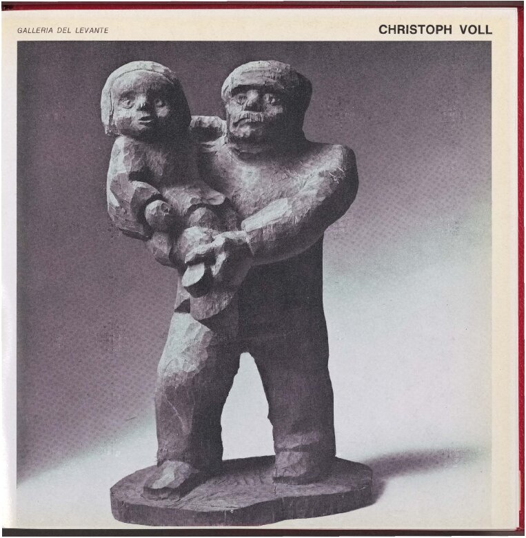 Christoph Voll. Sculture, 1972