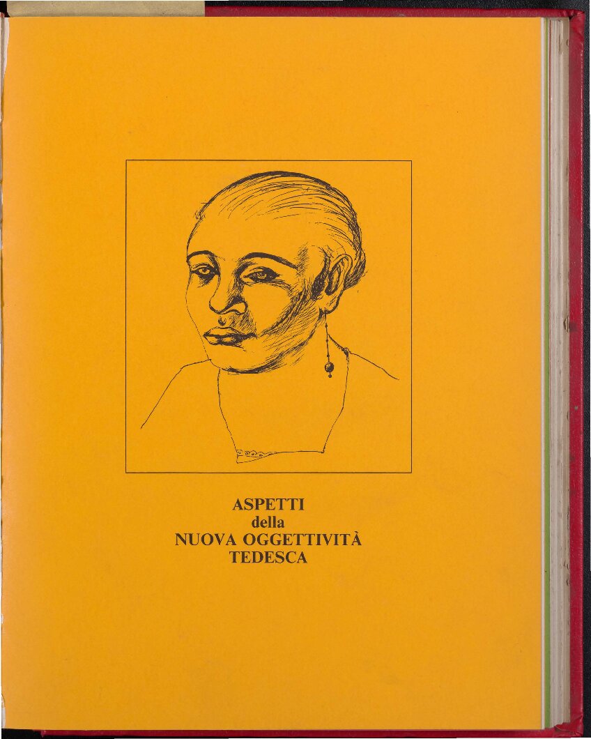 Aspetti della Nuova Oggettività Tedesca, 1978