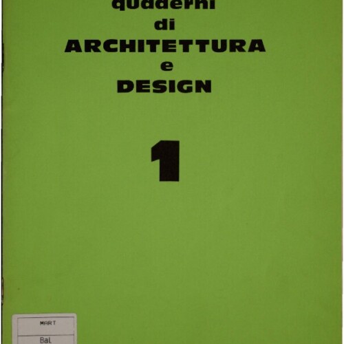 Quaderni di Architettura e Design 1 – Luciano Baldessari architetto (Gli anni del Luminator), 1978