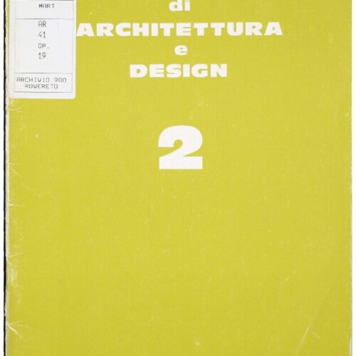 Quaderni di Architettura e Design 2 – Giovanni Muzio (Architetture civili 1921-1940), 1979