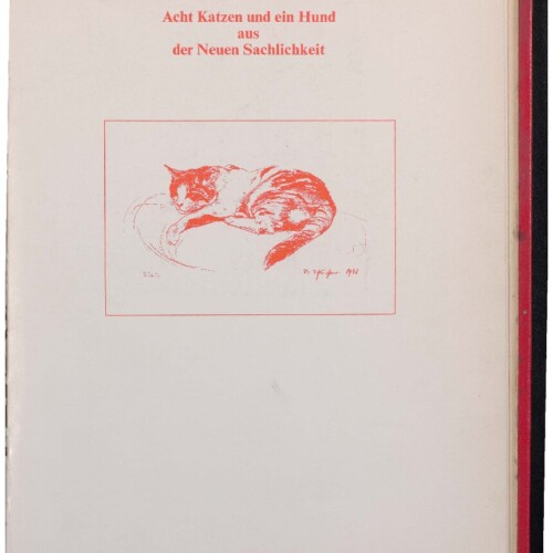 Acht Katzen und ein Hund aus der Neuen Sachlichkeit, 1980