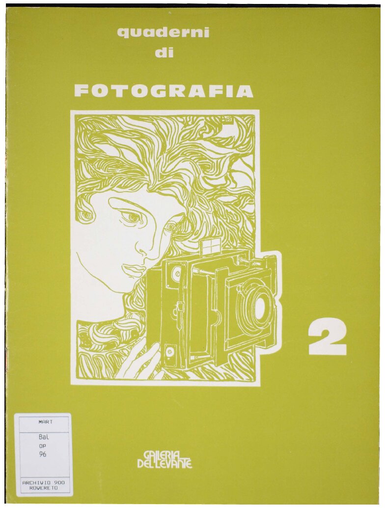 Quaderni di Fotografia 2 – Fotografie di Antonio Boggeri, 1980